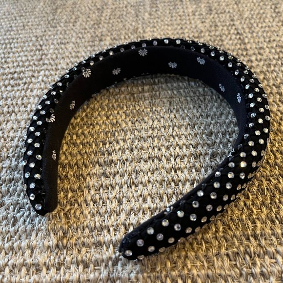 New Lele Sadoughi Crystal Mesh Alice Headband main image 6